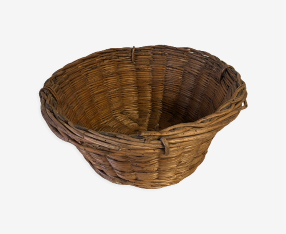 Panier corbeille osier ancien