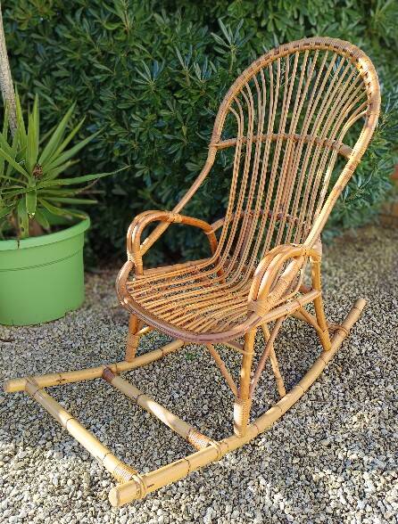 Rattan rocking chair
