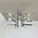 Modernist Huge chromed SPUTNIK Sciolari Style Ceiling Light, Italy, 1970s