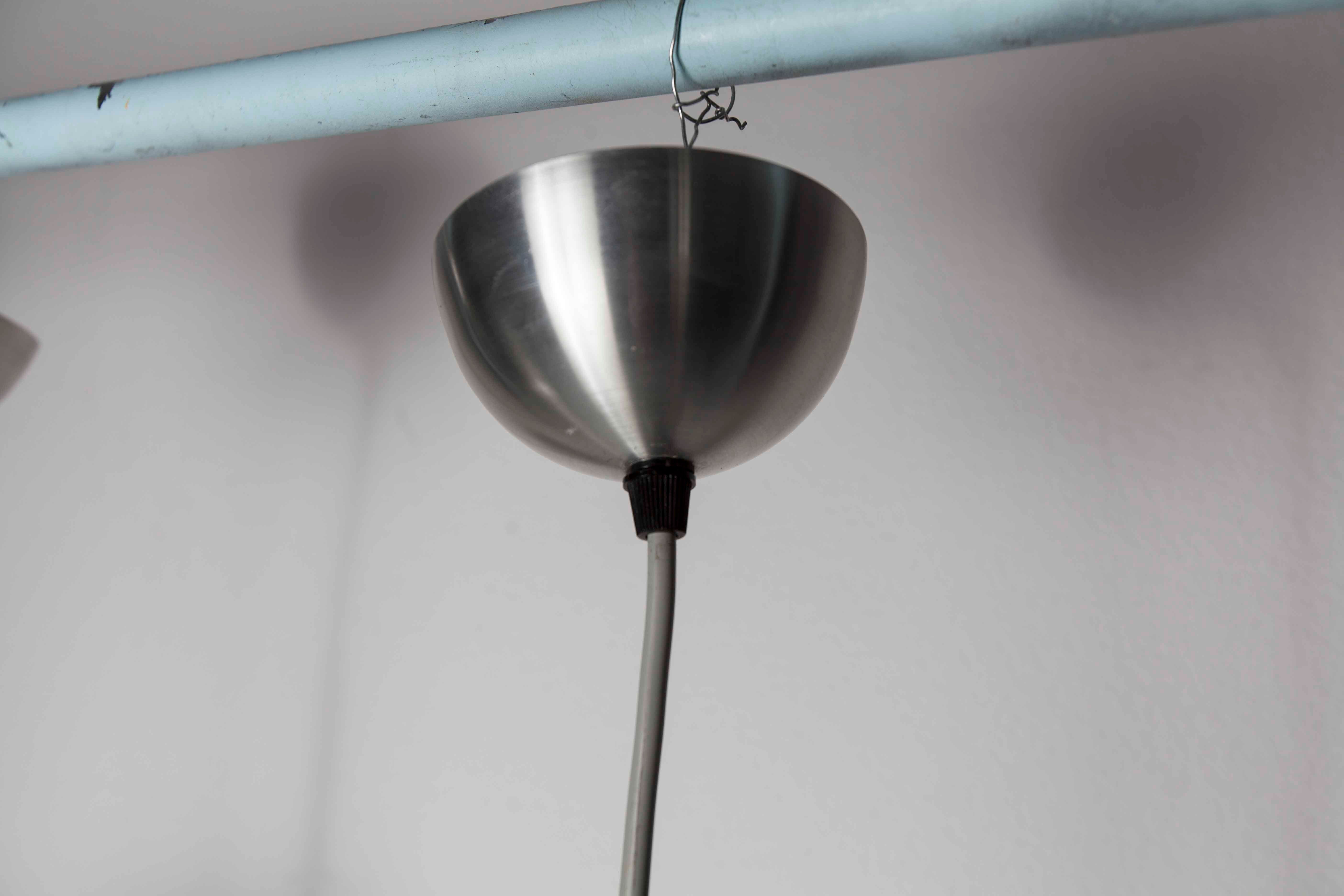 Pair of hanging lamps Jean Gandelin 1970