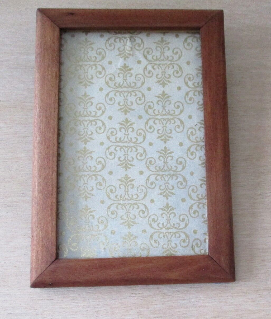 Old wooden wall photo frame