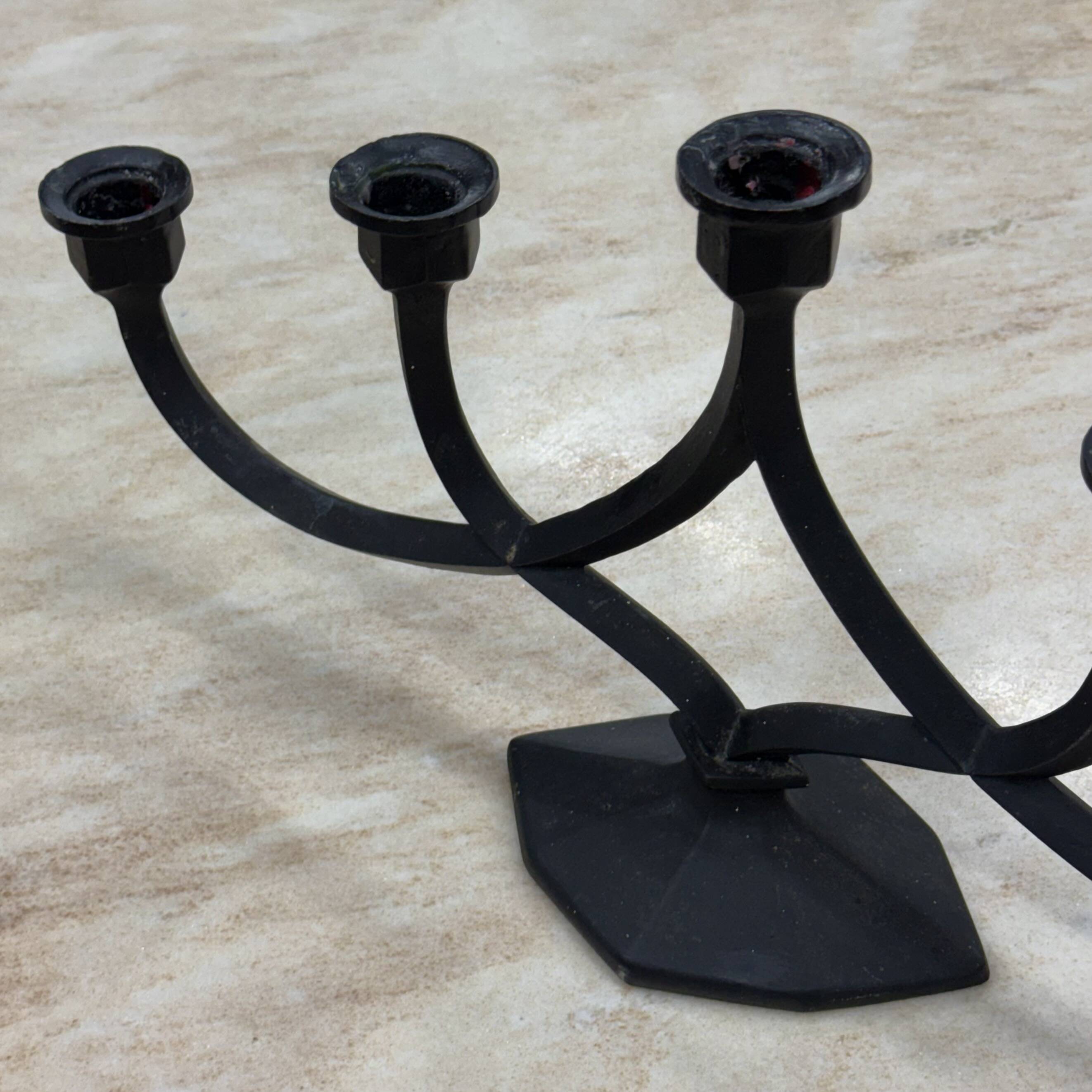 Cast iron vintage candlestick from Giesserei Aachen