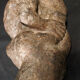Anthropomorphic figure in volcanic stone African tribal art Ivory Coast 18th century