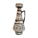 Vintage cone vase Ilkra geometric design