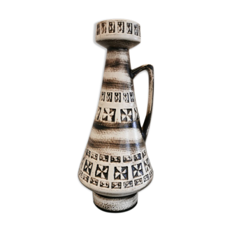 Vase cône vintage Ilkra design géomètrique