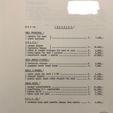 Vintage Thibier 3-seater sofa, beige fabric and brass, France 1978