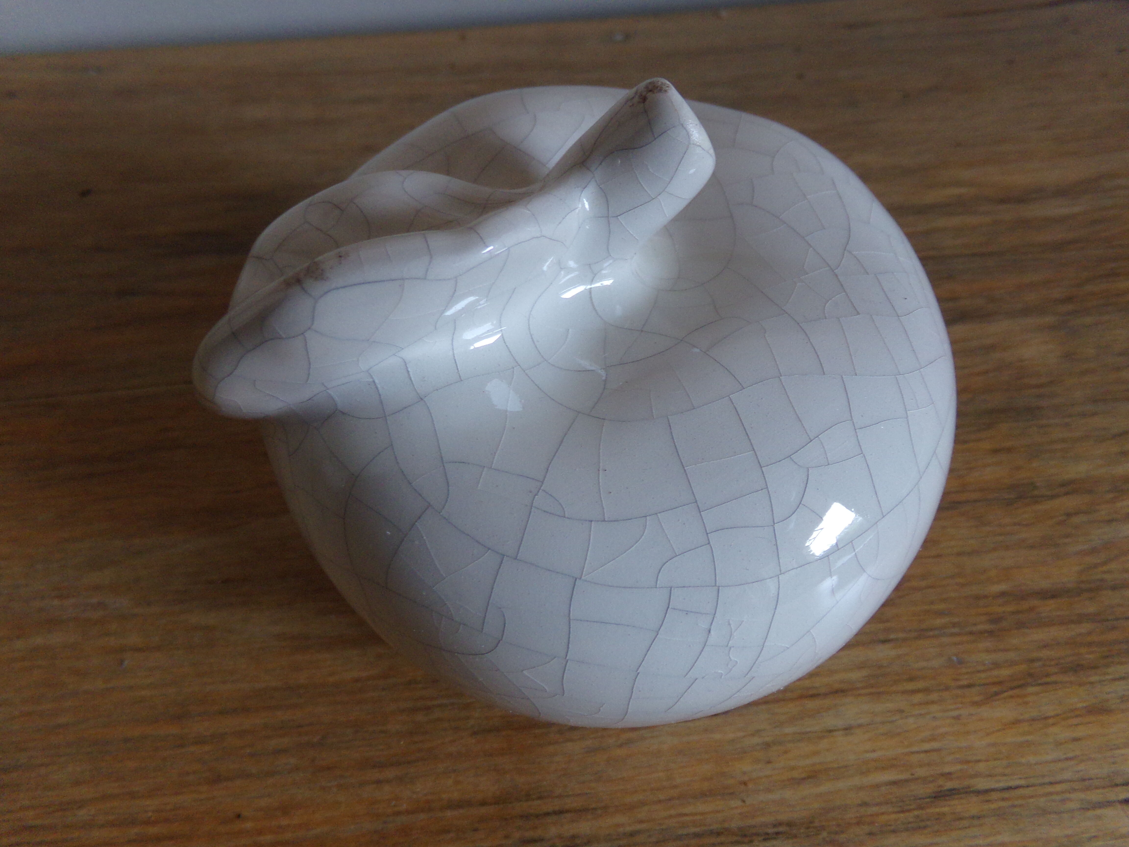 Cracked ceramic apple
