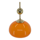 Orange glass and brass pendant, 1980s, restored