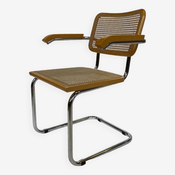 Chaise Cesca B64 avec accoudoirs par Marcel Breuer Design