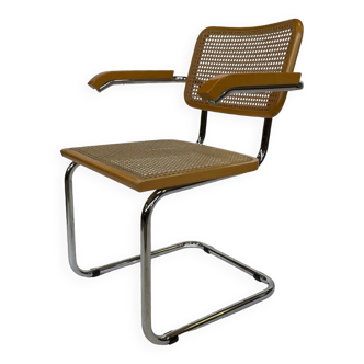 Chaise Cesca B64 avec accoudoirs par Marcel Breuer Design