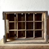 Old wooden rack for 12 bottles - Friko - Brasserie Frik - Belgium