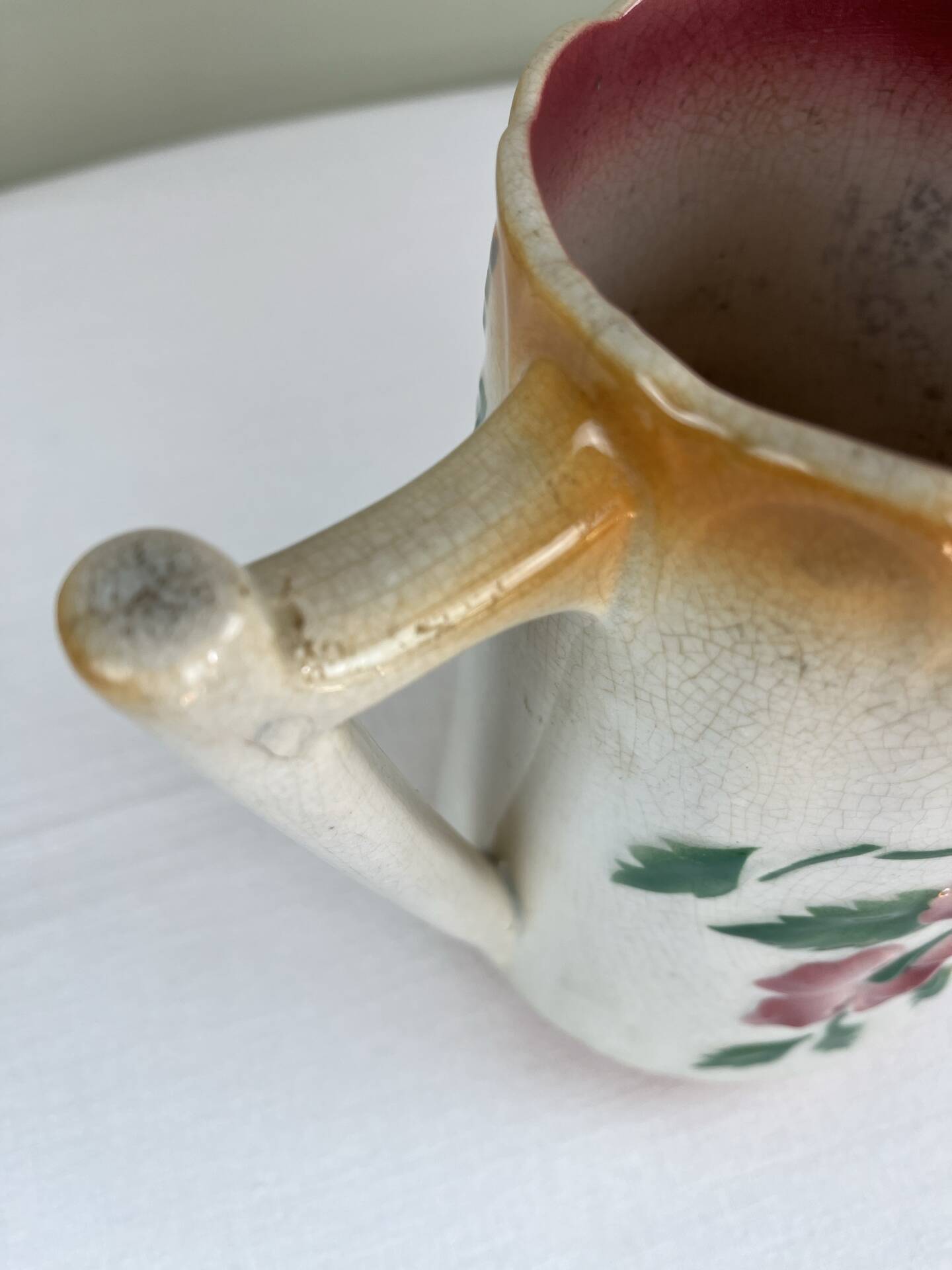Old slipware jug