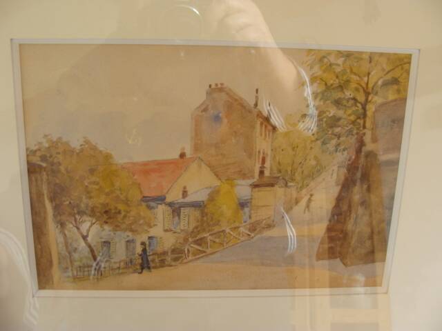 Watercolor "street corner"