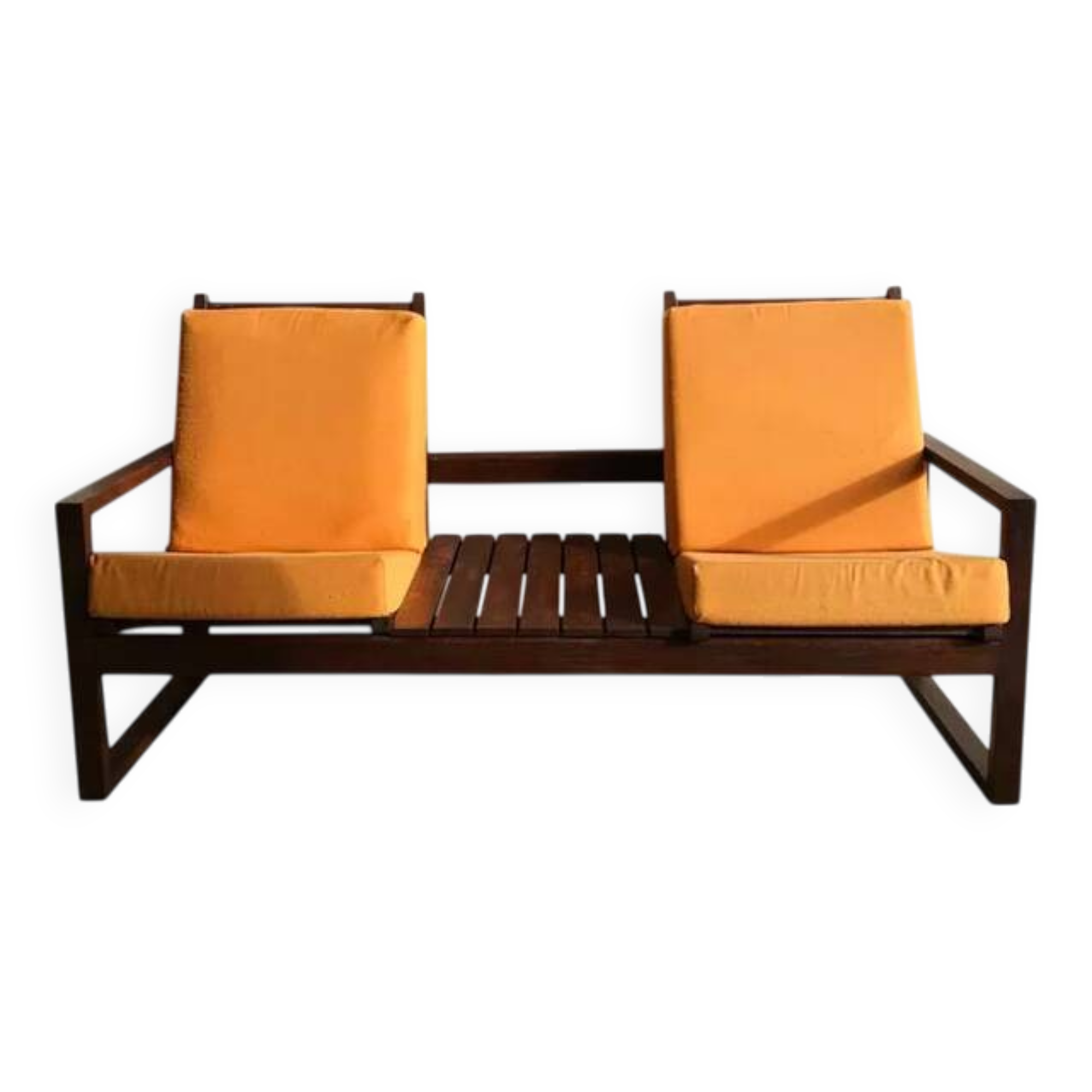 Modular solid wood canapé - 1960s