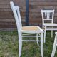 Set of 4 vintage shabby chic bistro chairs