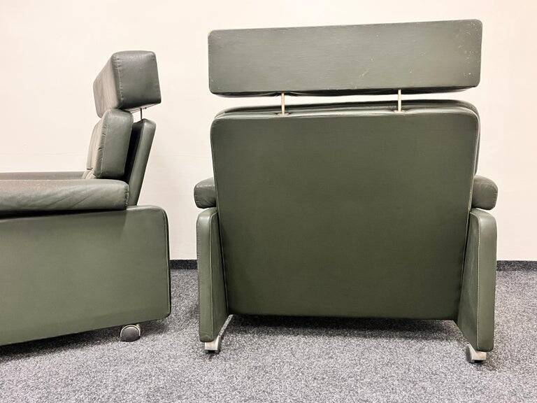 Design Mid-Century leatherette Armchairs by Arch. Spicka, around 1970s