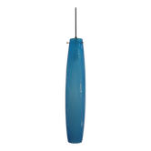 Suspension bleu cyan, verre de Murano, Vetreria Vistosi, 70's - Italie