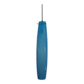 Blue tech lamp, Murano crystal, Vetreria Vistosi, 70's – Italy