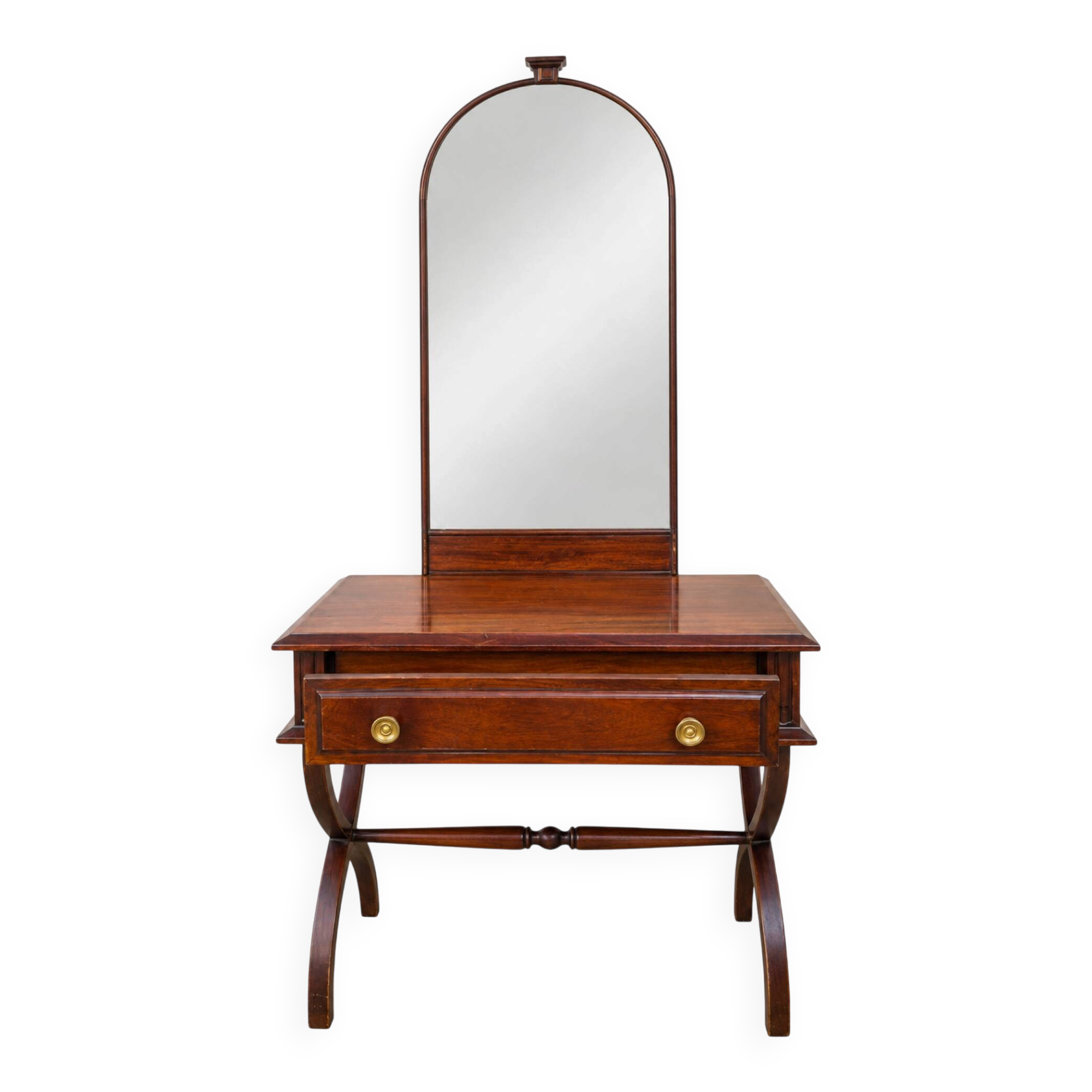 Coiffeuse en bois massif style empire traditionnel 