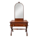 Coiffeuse en bois massif style empire traditionnel 