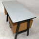 Vintage desk in birch veneer of years 60