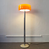 Floor Lamp Chrome and Orange, 1970's