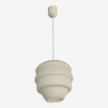 Suspension in frosted opaline Scandinavian style. Designed by Louis Kalff for Philips