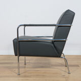 Swedish Leather Armchair by Gunilla Allard for Lammhults, 1990s