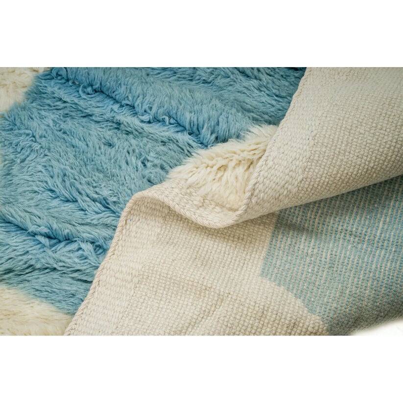 Tapis blanc et blue 270cmx160cm