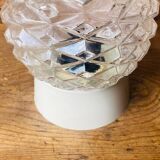 Molded glass wall light