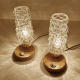 Pair Bubble Glass Scandinavian lights
