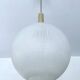 Large vintage glass ball pendant light, 60s