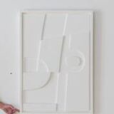 Gaia smooth white painting 100x50 cm