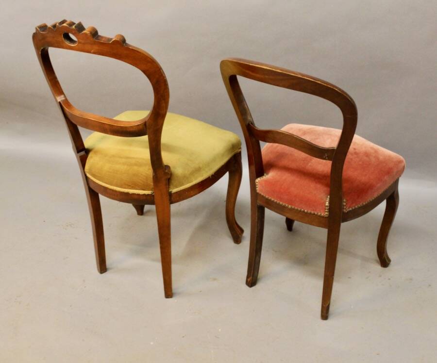 Set of two 19th century living room chairs