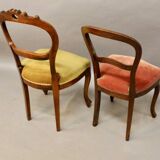 Ensemble de deux chaises de salon XIXème