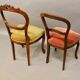Ensemble de deux chaises de salon XIXème