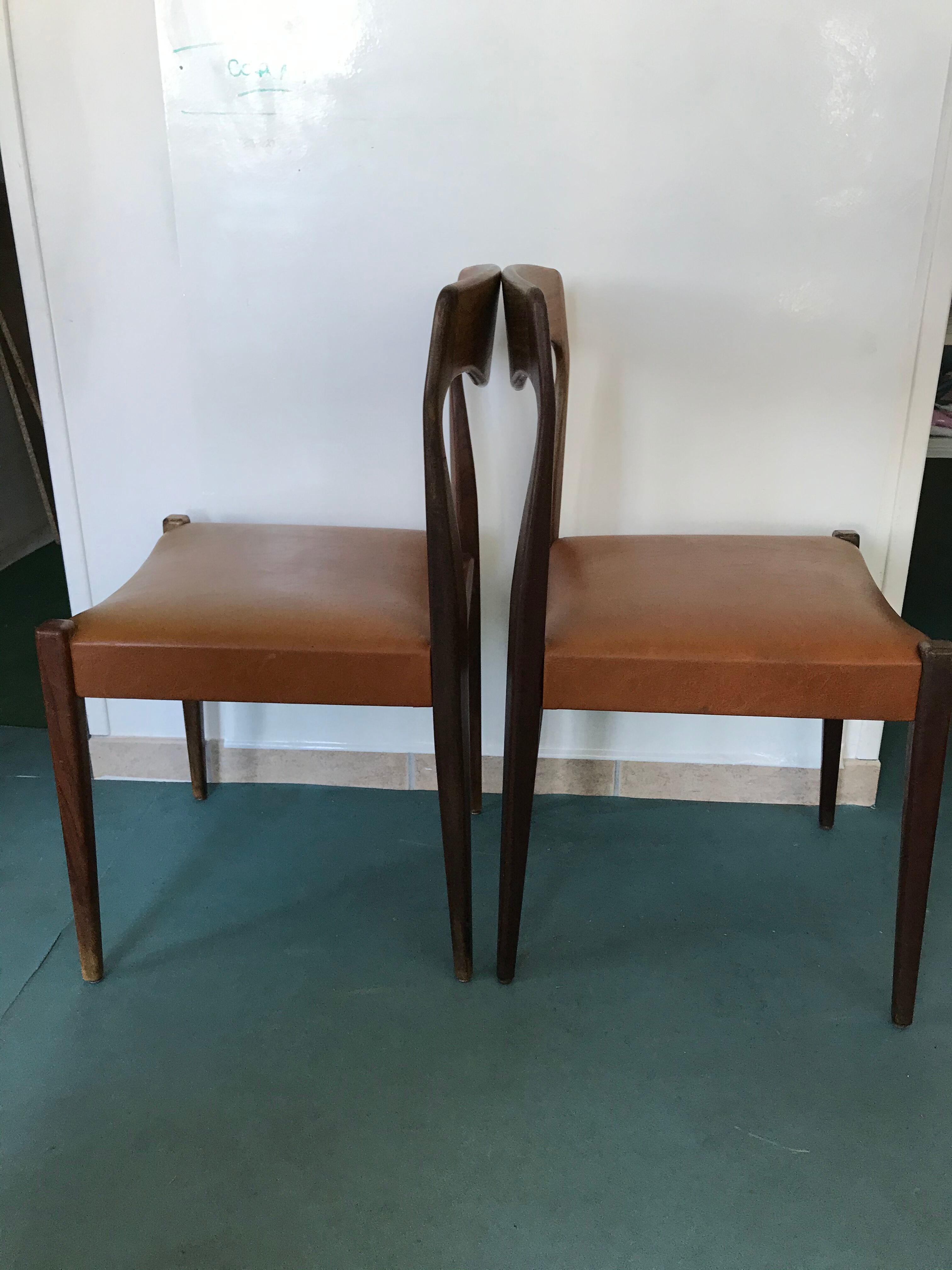 Niels Otto Moller teak chairs