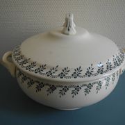 old vegetable soup tureen Terre Fer Choisy Roi antique French dish