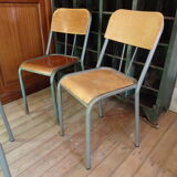 School chair / school chair 1960 with bars