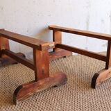 Coffee table on convent trestles