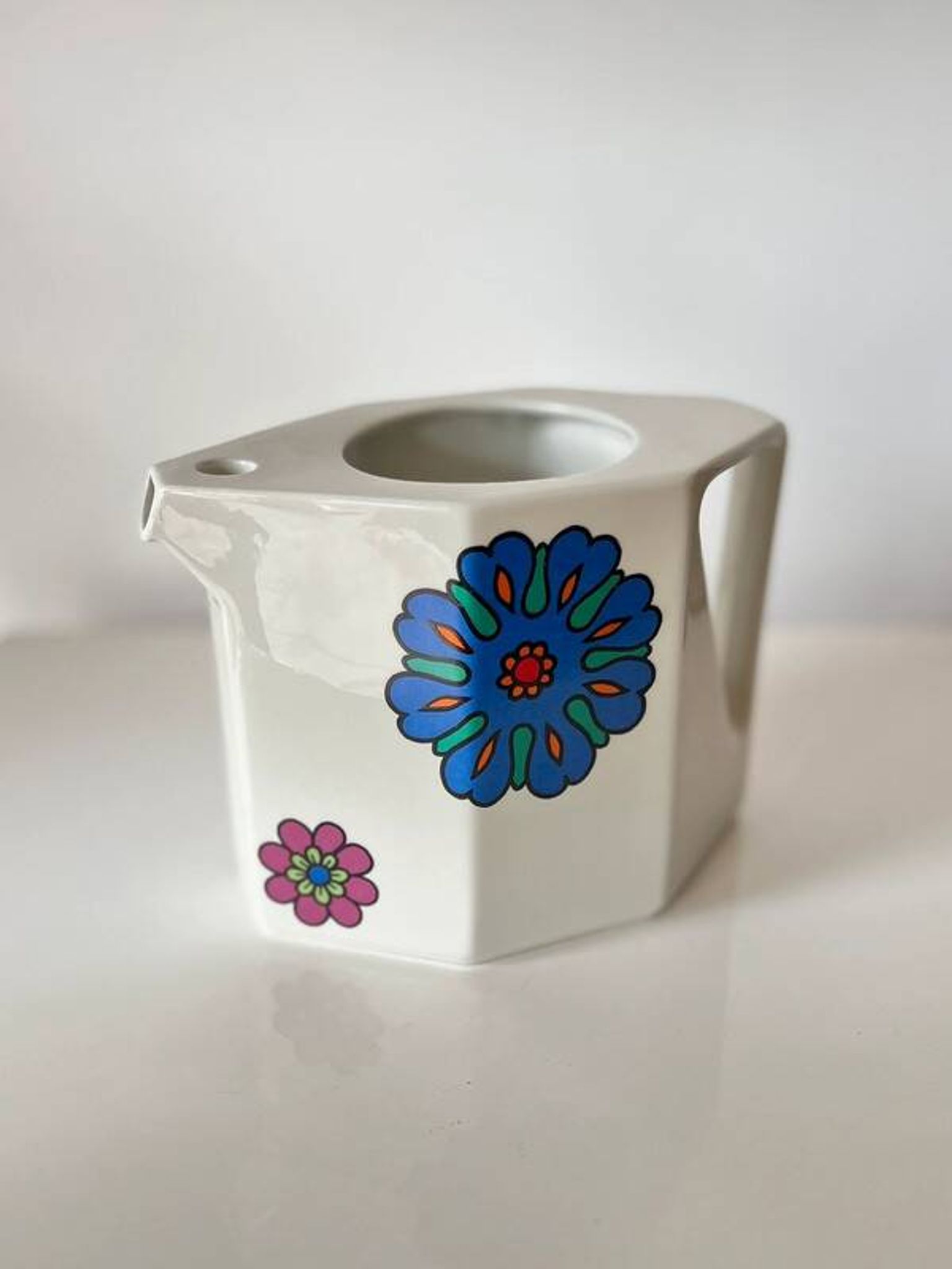 Vintage Villeroy & Boch Acapulco style pitcher/carafe – floral porcelain