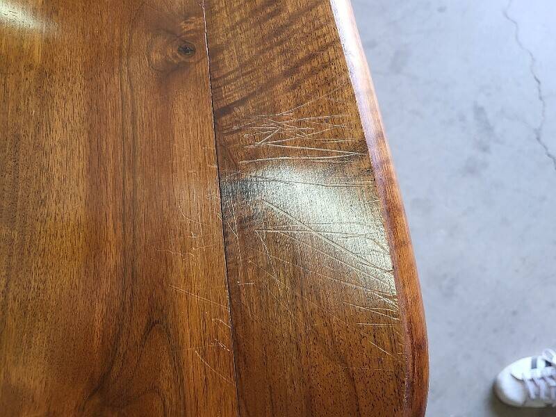 Louis XV walnut chest of drawers with 3 drawers from 1960