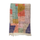 Moroccan Berber carpet Boujaad with colorful flats 243x140cm