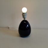 Small Table lamp in dark blue ceramic, made by Søholm ceramics Denmark.