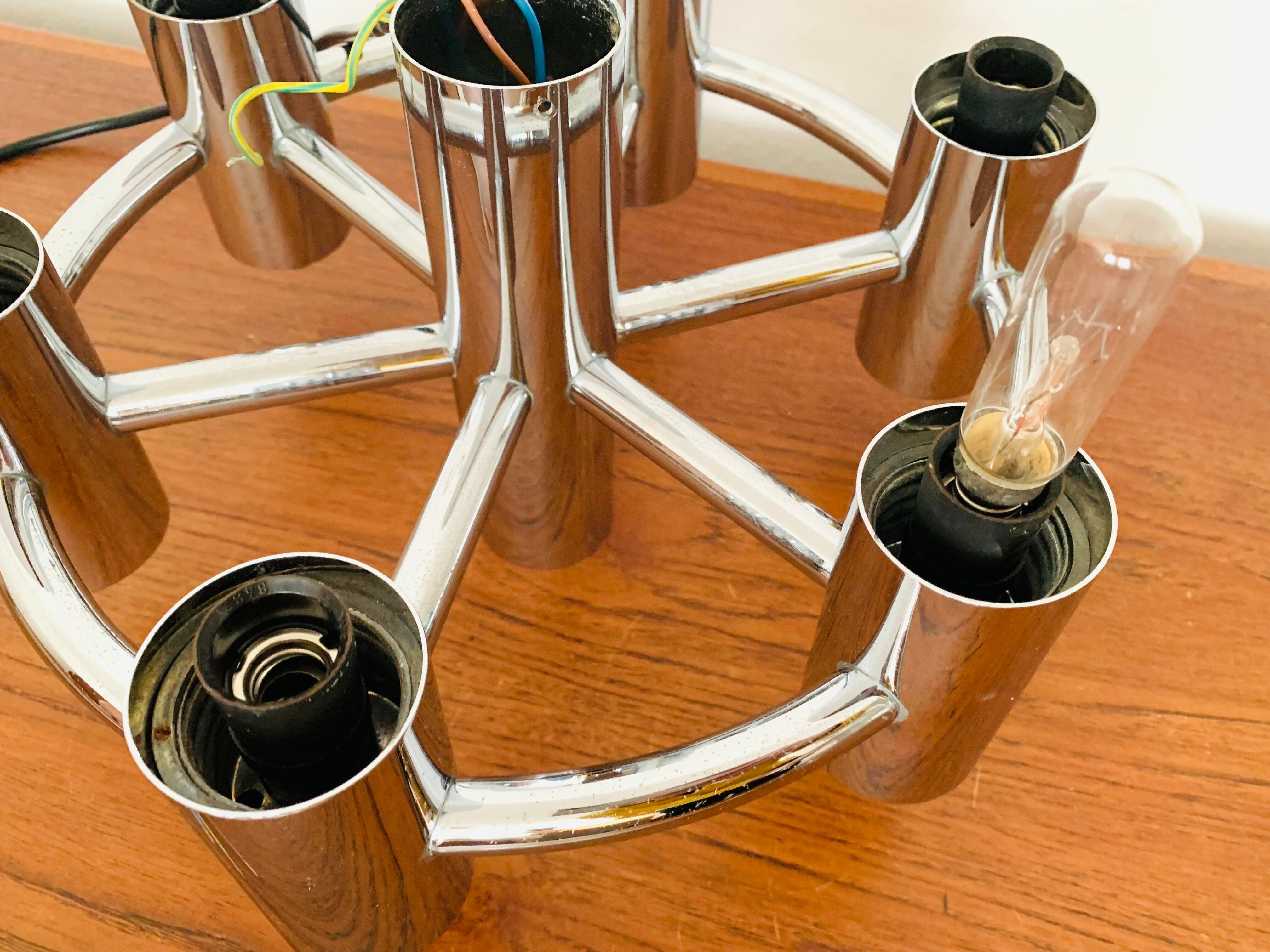 1970s Sputnik Chandelier by Motoko Ishii for Staff