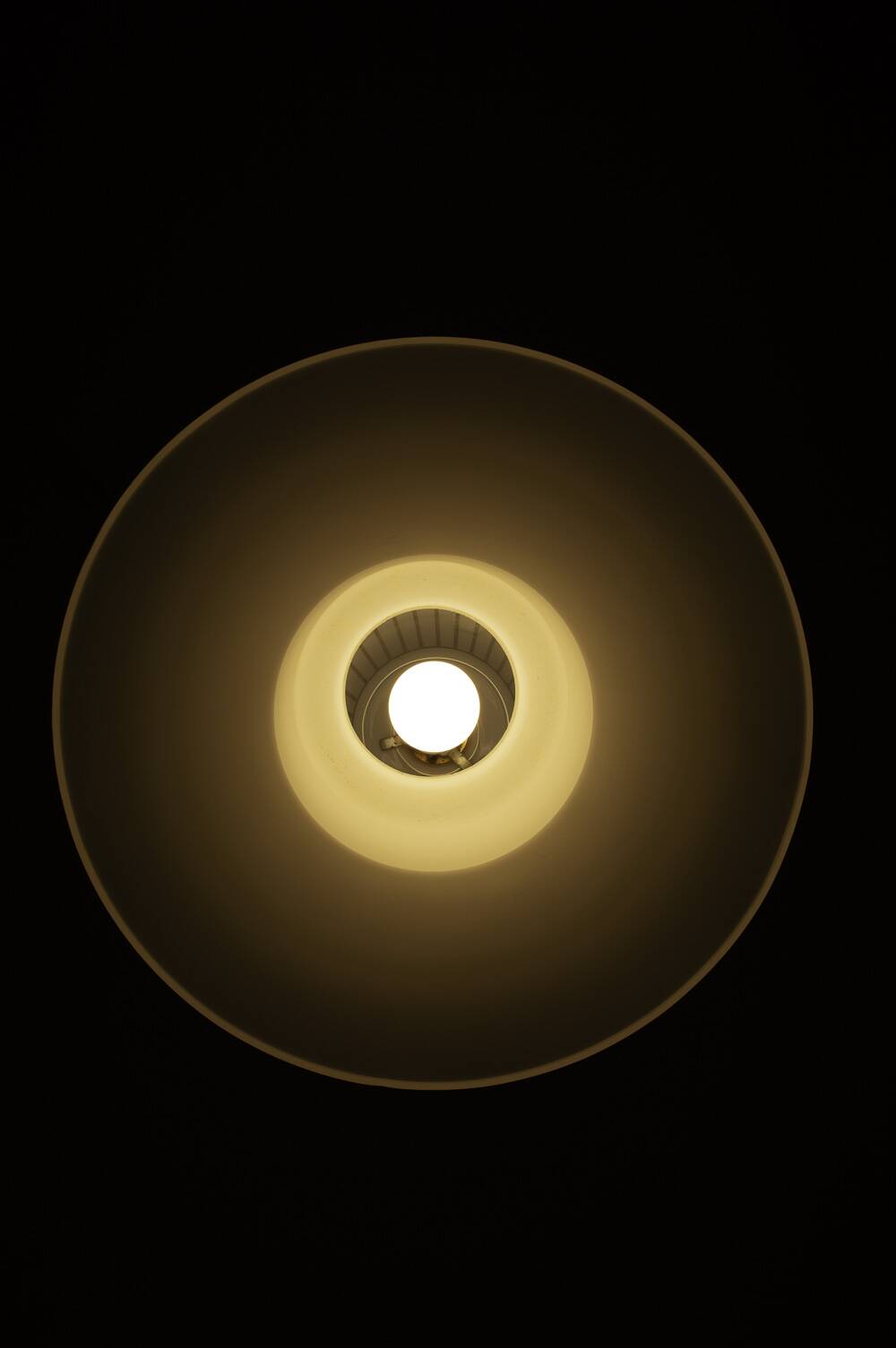 Vintage pendant light, opaline