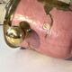 Enamel Ice Bucket – Vintage French Pink Gilt Grapevine Champagne Coole