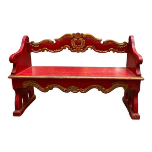 Banc vénitien en bois années