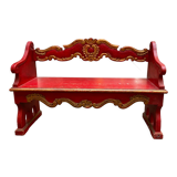 Wooden Venetian bench - 50s