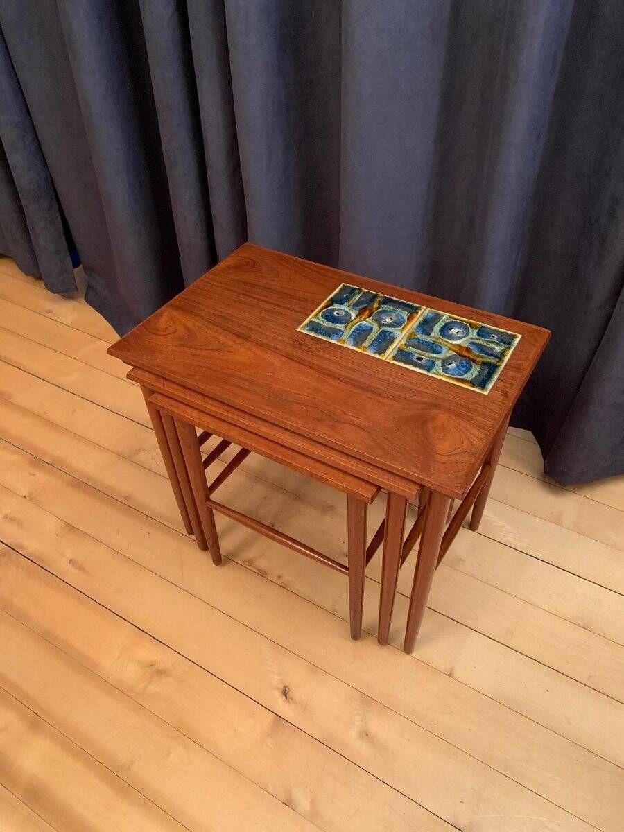 Side tables, 1960s, Denmark, set of 3